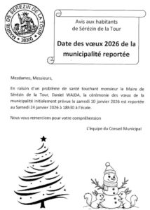 Lire la suite à propos de l’article Vœux2026 de la municipalité